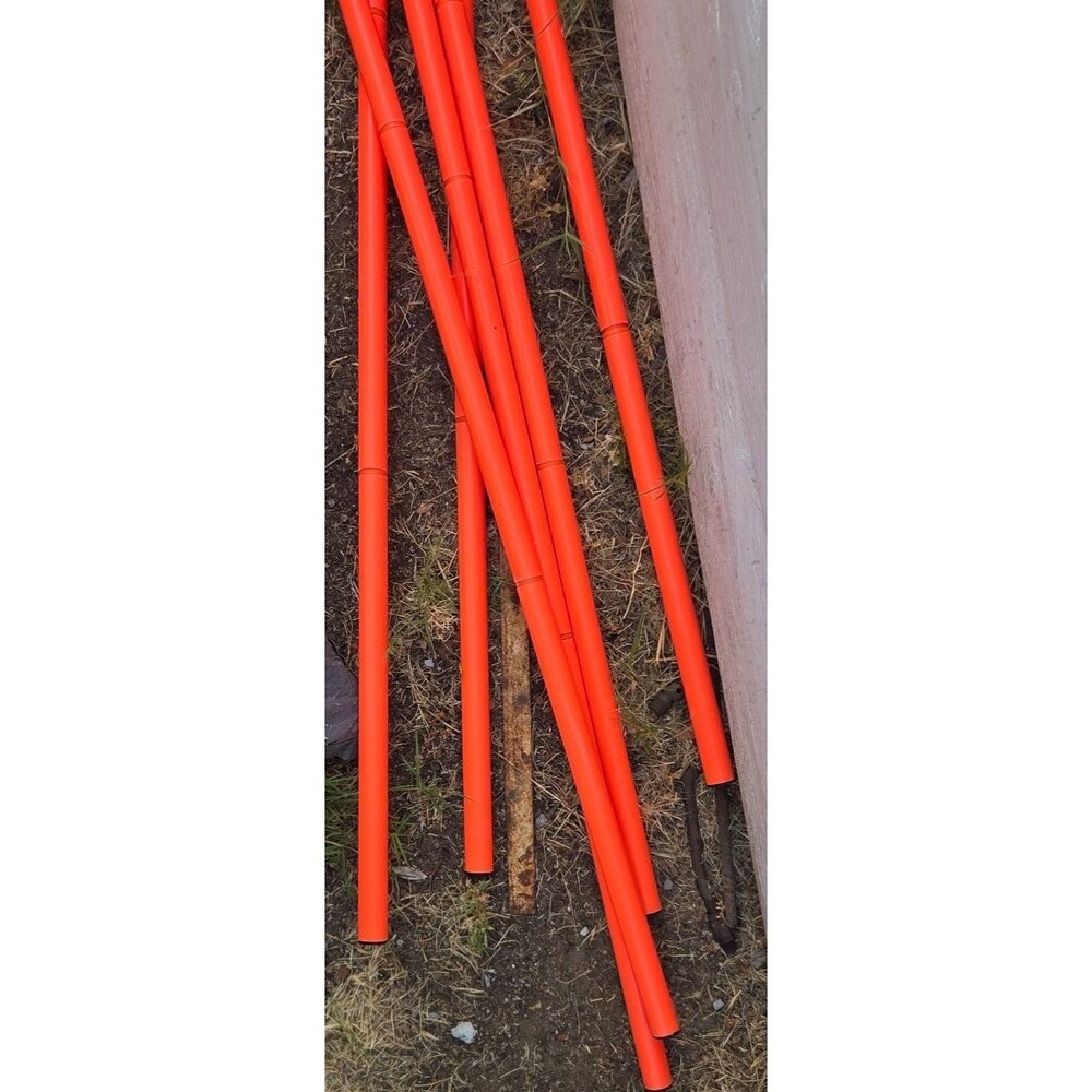 Soccer agility training poles Orange High-Visibility Portable Pre-Owned
